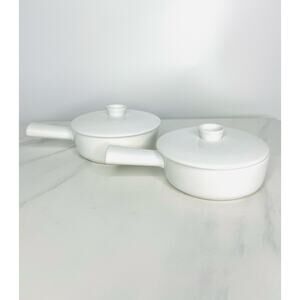 2 Midcentury Kilta Arabia 6-9 Individual Casserole Covered Dish by Kaj Franck